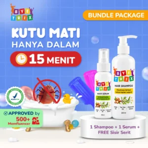Obat Pembasmi Kutu Rambut | Paket Byelice Serum & Shampo Kutu Rambut | Penghilang Kutu Anak & Dewasa